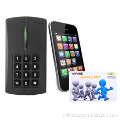 IP PoE DesFire EV1 Access Control Keypad Reader